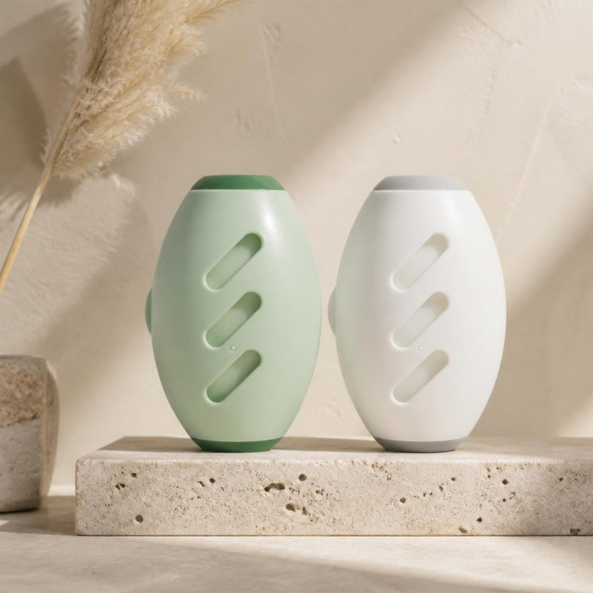 The Rinse Roller in Sage Green and Cloud White