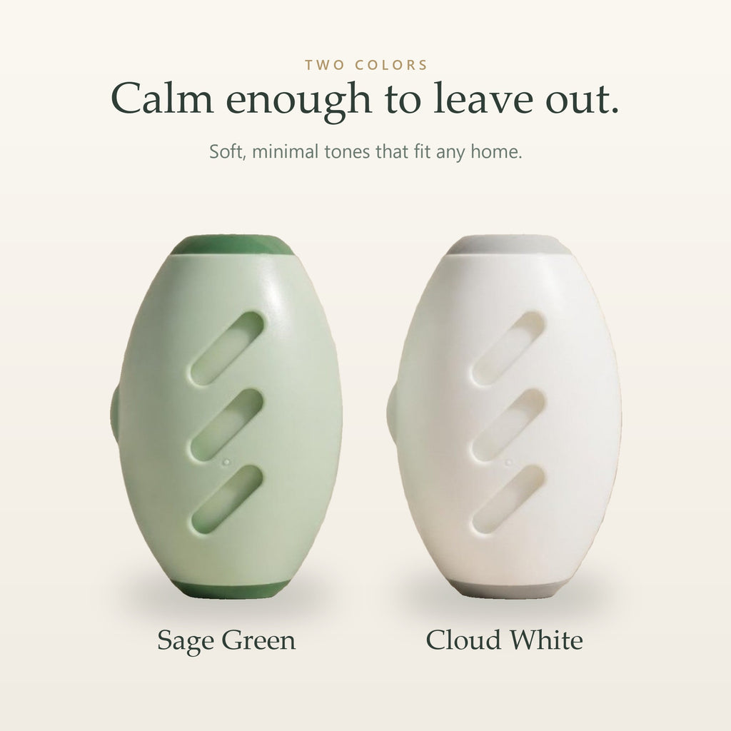 Available in Sage Green and Cloud White